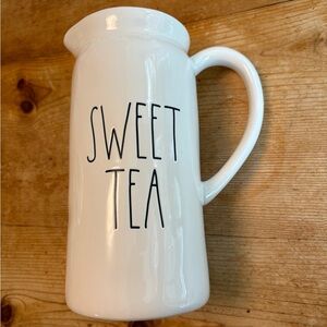Rae Dunn White Sweet Tea Ceramic Pitcher